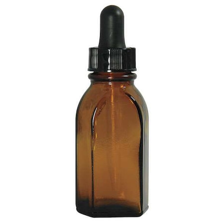 Qorpak Dropper Bottle, 0.5 oz., Amber, Oval, PK36 GLA-00905