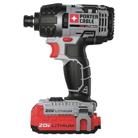 PORTER-CABLE 20V MAX* 1/4 in. Cordless Hex Impact Driver Kit PCCK640LB