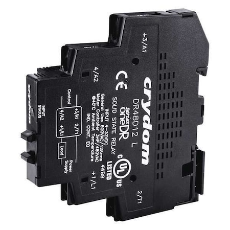 CRYDOM Solid State Relay, 4 to 32VDC, 12A DR24D12R