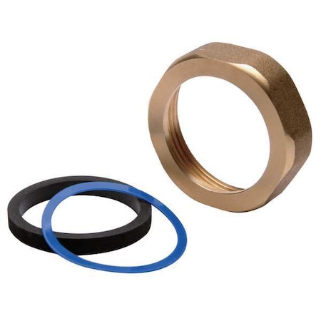 Zurn Toilet Spud, 1-1/2 In, Brass/EPDM Rubber P6000-HN-RB