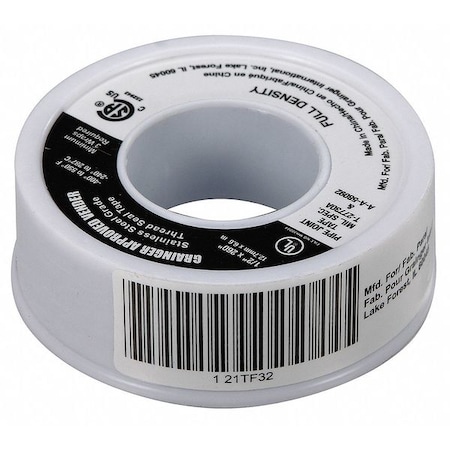 ZORO SELECT Sealant Tape, 1/2 x 260 In 21TF32