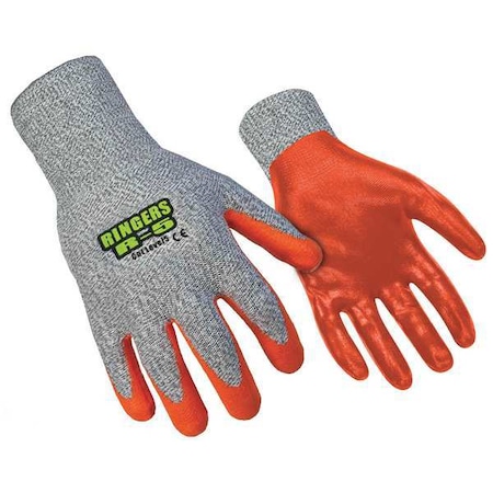 Ansell Cut Resistant Coated Gloves, Cut Level A4 , Nitrile , M 1 PR 045-09