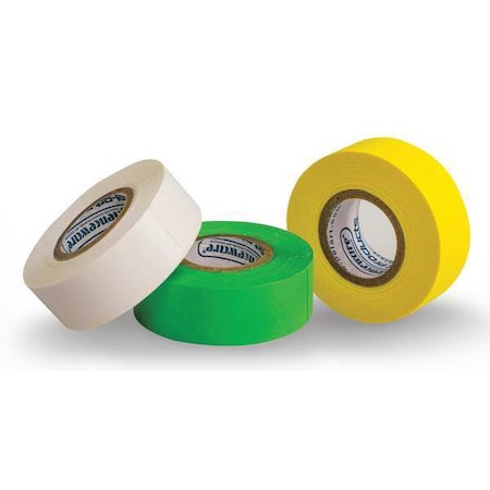 Sp Scienceware Write-On Label Tape Paper With Rubber Resin Green/Yellow/White, 3/4" W x 13.7m L F13462-0300