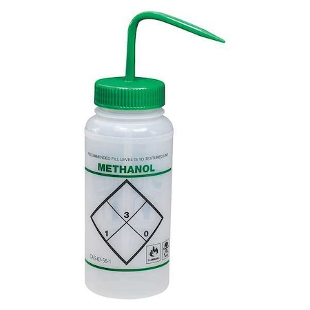 Sp Scienceware Wash Bottle, Std Spout, 16oz, Methanol, PK6 F11646-0623