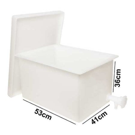 Sp Scienceware Tank, Rectangular, w/Lid and Faucet H34096-0000