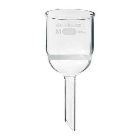 Zoro Select Buchner Funnel, 60mL, Medium Frit CG-1402-15