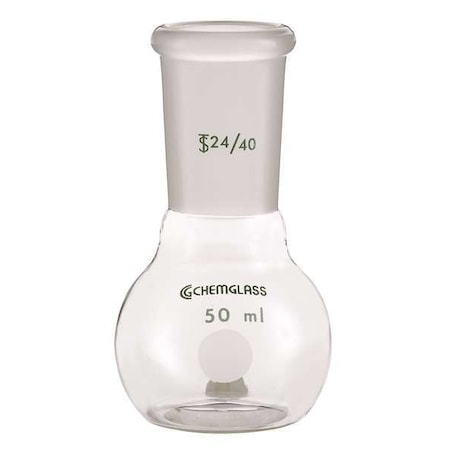 Chemglass Flat Bottom Flask, 500mL CG-1500-04