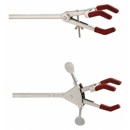 Chemglass Clamp, 3-Prong, Single, 6.5 In CG-9205-01