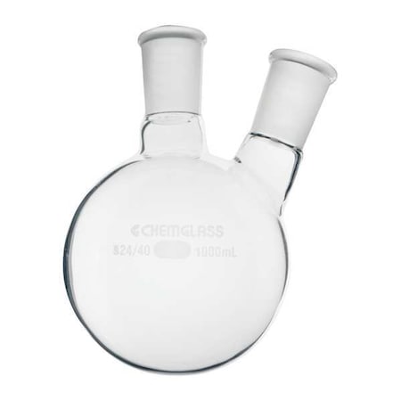 Chemglass Round Bottom Flask, 1000mL CG-1520-14