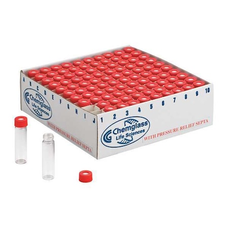 Chemglass Vial Cap, 1 Dram, PK100 CG-4912-01