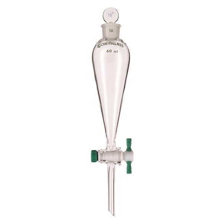 Zoro Select Separatory Funnel, 250mL,  CG-1742-04