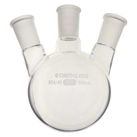 Chemglass Round Bottom Flask, 500mL CG-1524-05