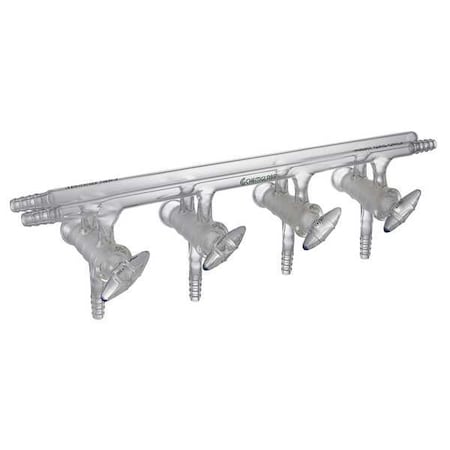 Chemglass Vacuum Manifold, Inert Gas 4-Ports CG-4441-02