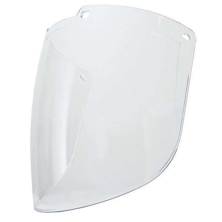 Uvex Face Shield Visor, Clear Visor, Polycarbonate, Uncoated Lens, clear S9550