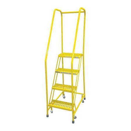 Cotterman 70 in H Steel Rolling Ladder, 4 Steps, 450 lb Load Capacity 1004R1820A2E10B3C2P6