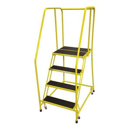 Cotterman 70 in H Steel Rolling Ladder, 4 Steps, 450 lb Load Capacity 1004R2630A2E20B3C2P6