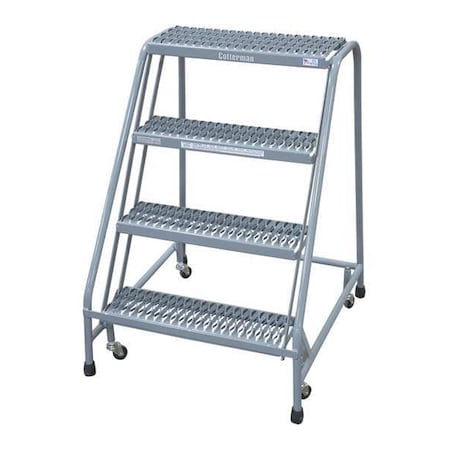 COTTERMAN 40 in H Steel Rolling Ladder, 4 Steps, 450 lb Load Capacity 1004N3232A3E30B4C1P6