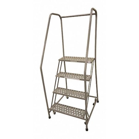 Cotterman 70 in H Steel Rolling Ladder, 4 Steps, 450 lb Load Capacity 1004R3232A3E10B4C1P6