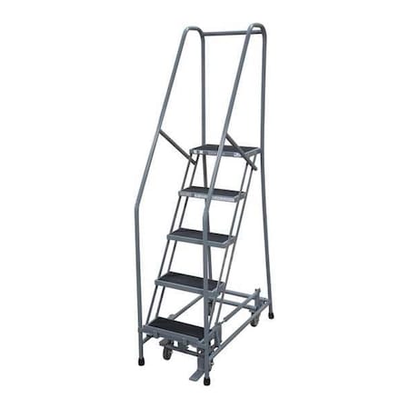 Cotterman 80 in H Steel Rolling Ladder, 5 Steps, 450 lb Load Capacity 1505R2630A2E10B4W5C1P6