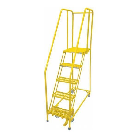 COTTERMAN 80 in H Steel Rolling Ladder, 5 Steps, 450 lb Load Capacity 1005R2630A6E20B4C2P6