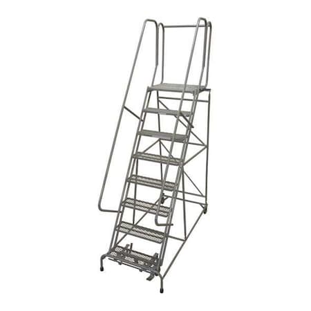 COTTERMAN 110 in H Steel Rolling Ladder, 8 Steps, 450 lb Load Capacity 1008R3232A3E30B4C1P6