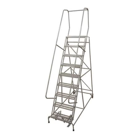 COTTERMAN 120 in H Steel Rolling Ladder, 9 Steps, 450 lb Load Capacity 1009R2632A1E10B4AC1P6