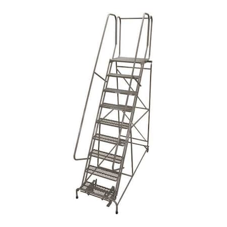 COTTERMAN 120 in H Steel Rolling Ladder, 9 Steps, 450 lb Load Capacity 1509R2632A6E20B4W5C1P6