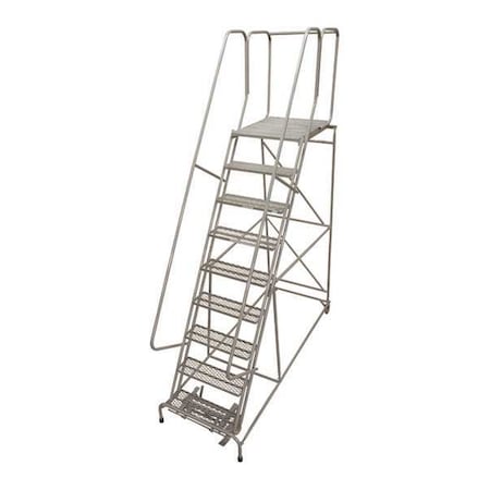 Cotterman 120 in H Steel Rolling Ladder, 9 Steps, 450 lb Load Capacity 1009R3232A1E30B4C1P6