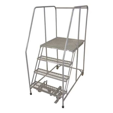 Cotterman 70 in H Steel Rolling Ladder, 4 Steps, 450 lb Load Capacity 1504R3232A1E20B4W4C1P6