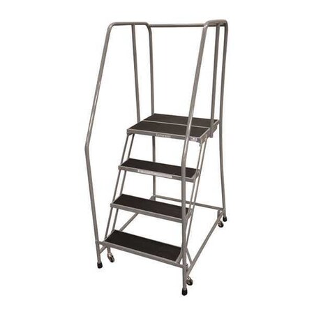 Cotterman 70 in H Steel Rolling Ladder, 4 Steps, 450 lb Load Capacity 1504R1820A6E20B3C1P6