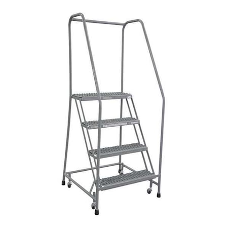 Cotterman 70 in H Steel Rolling Ladder, 4 Steps, 450 lb Load Capacity 1504R3232A1E10B3C1P6