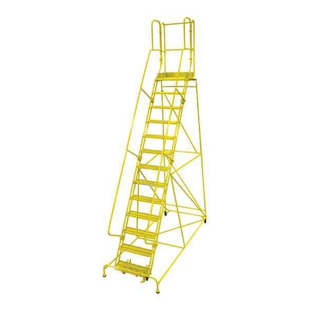 Cotterman 172 in H Steel Rolling Ladder, 13 Steps, 450 lb Load Capacity 1513R2642A6E30B4W4C2P3