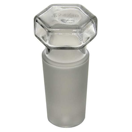 CHEMGLASS Stopper, Hex Head, Hollow, 24/40 CG-3006-01