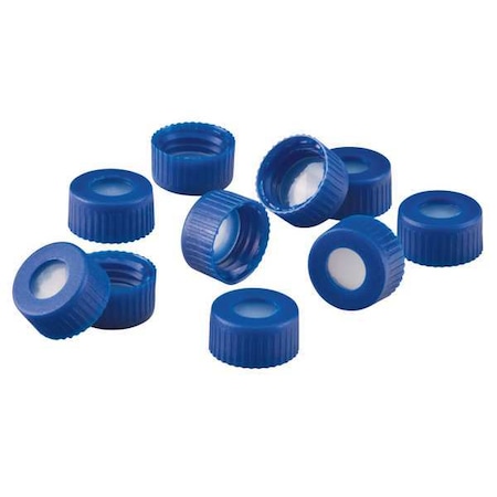 Chemglass Closure, 9mm, Blue, PK100 CV-3845-BSB9