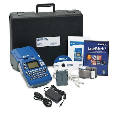 Brady Portable Label Printer Kit, BMP51 Series, Single Color Capability BMP51-KIT-LMK