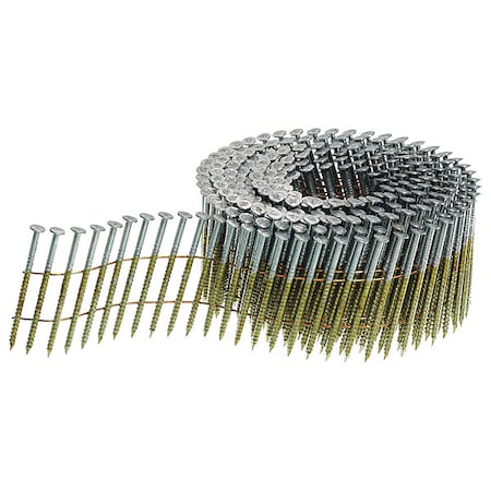 Senco Collated Siding Nail, 2 in L, Hot Dipped Galvanized, Flat Head, 15 Degrees, 3600 PK EL21ASBH