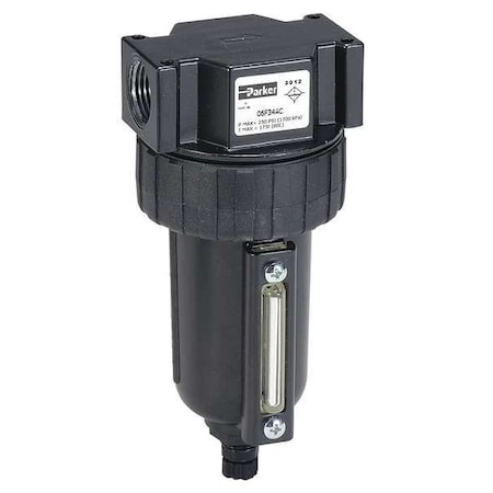 Parker Compressed Air Filter, 250 psi, 2.81 In. W 06F24BC