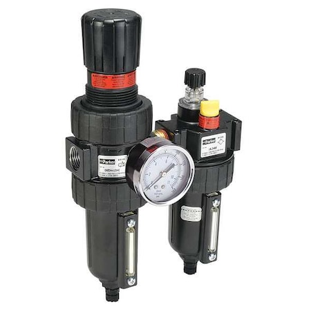 Parker Filter/Regulator/Lubricator, 1/2 In. NPT 17G38B18A4BD