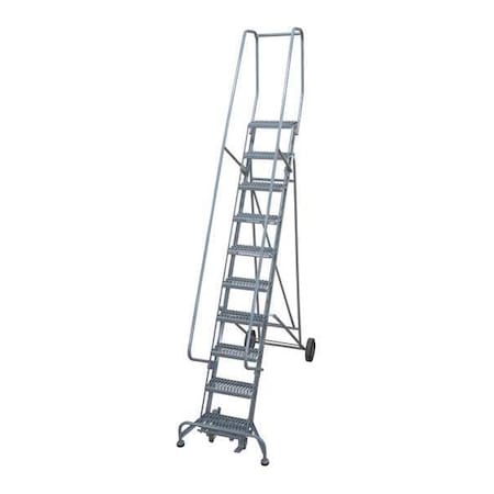 COTTERMAN 120 in H Steel Rolling Ladder, 9 Steps 6509R1830A3E20B11C1P6