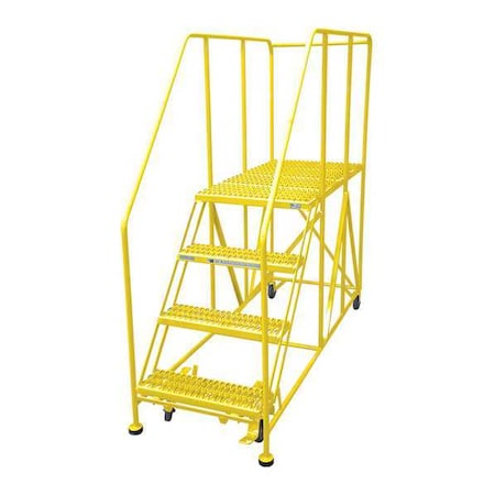 Cotterman Work Platform, 4 Step, Steel, 70In. H. 4WP2460RA3B4B8AC2P6