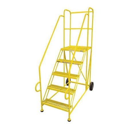 Cotterman 7 ft 2 in Overall H, Work Platform, Steel, 5 Steps, Powder Coated Finish, 800 lb Load Capacity 5TAP2424RA3E24B11D3C2P6