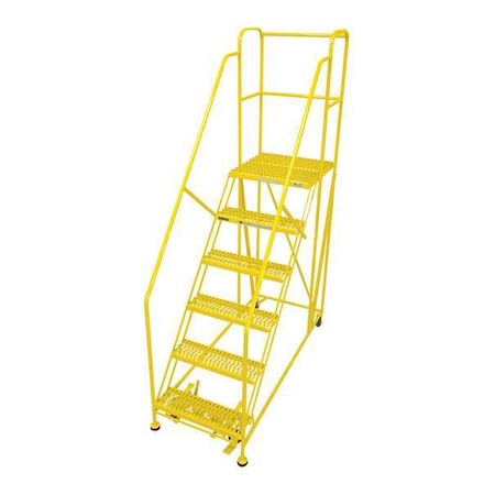 Cotterman Work Platform, 6 Step, Steel, 96In. H. 6WP2436RA3B4B8AC2P6