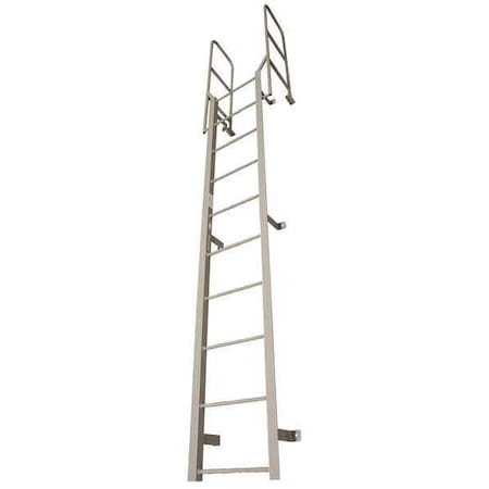 Cotterman 10 ft Overall H, Fixed Ladder, Steel, 7 Steps, Forward Exit, Powder Coated Finish F7W C1