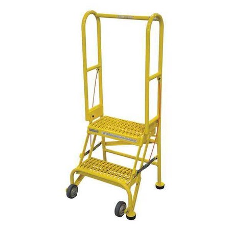 Cotterman 50 in H Steel Rolling Ladder, 2 Steps, 350 lb Load Capacity SAS2A3E10B8C2P6