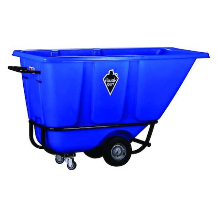 TOUGH GUY Tilt Truck, Std, 1/2 cu yd, 850 lb., Blue 21VK41