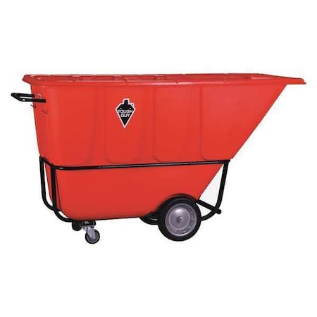 TOUGH GUY Tilt Truck, Std, 1 cu. yd., 1250 lb., Red 21VK45