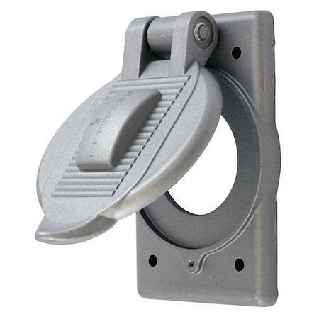 Hubbell Wiring Device-Kellems 1 Gang -Gang Vertical Weatherproof Cover, , Cast Aluminum HBL3393