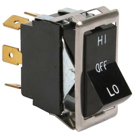 Blodgett Switch, Rocker, Dpdt, Black 6503