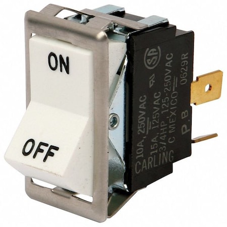 Blodgett Switch, Rocker, Spst, White 6497