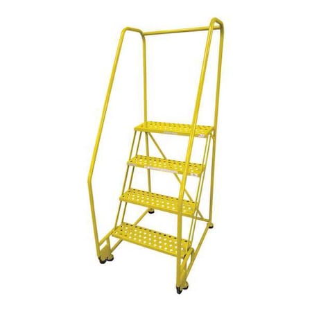 COTTERMAN 70 in H Steel Tilt and Roll Ladder, 4 Steps, 450 lb Load Capacity 4TR18A6E10B8C2P6